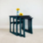 Navy Blue and Teal Nest of Tables Main Photo