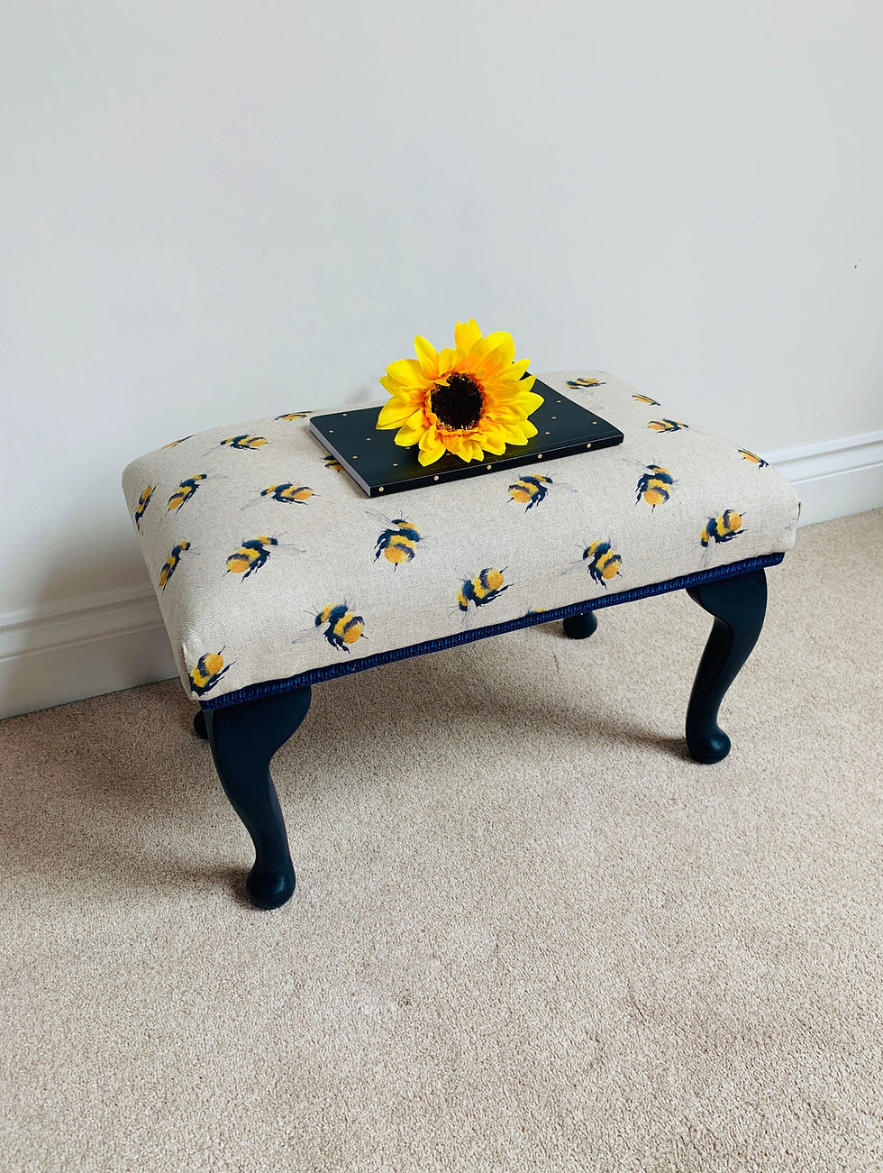Thumbnail: Bumblebee Occasional Chairs and Matching Footstool