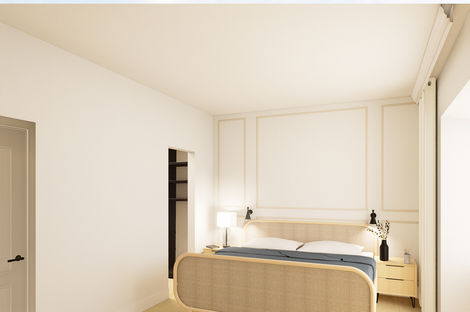 dormitorio de Arquitectos en Valladolid – Reforma integral de vivienda plurifamiliar BAUC Arquitectura