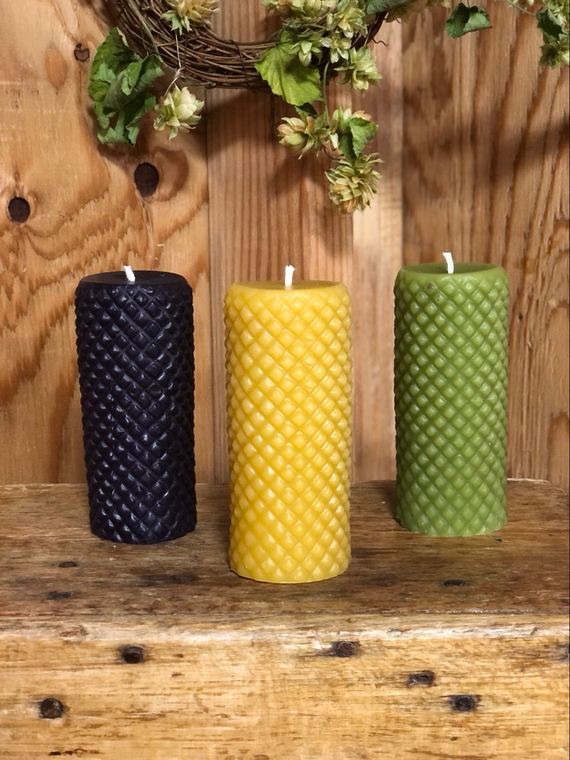 Beeswax Diamond Pillar