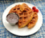 Cinnamon-sugar Coated Churro Belgian Waffles