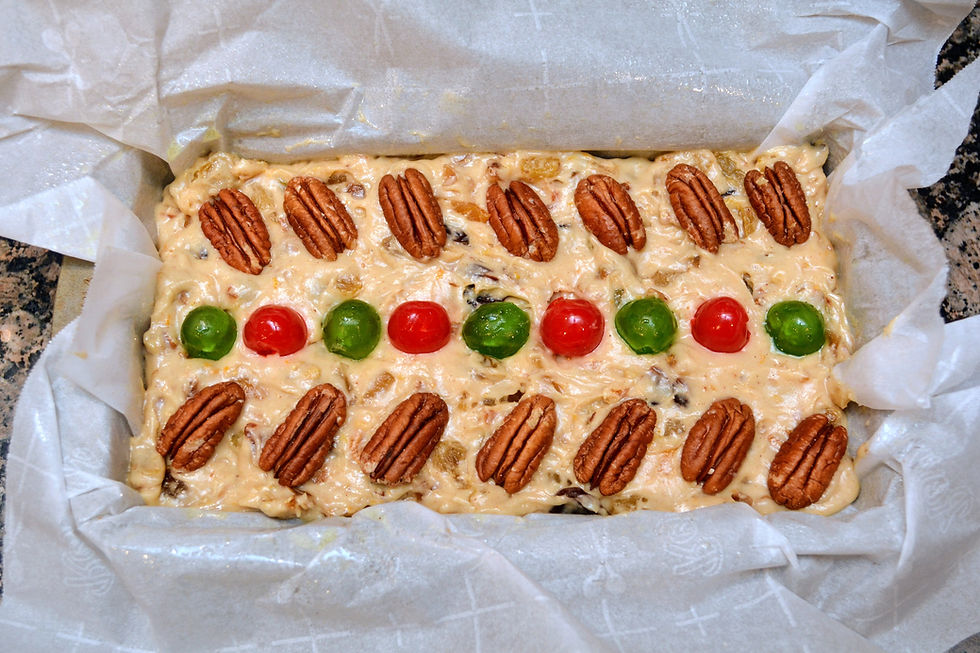 Spiced Holiday Fruitcake with Walnuts and Pecans