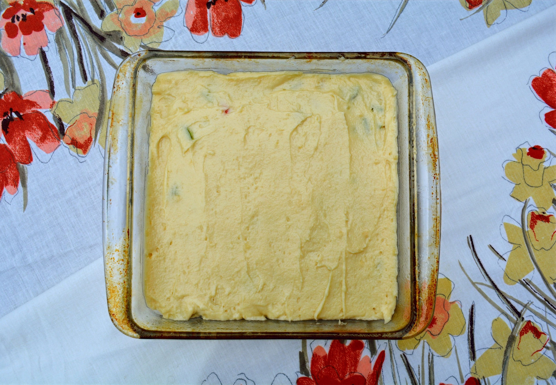 Vanilla Butter Cake for Old-fashioned Sticky Rhubarb Pudding Cake