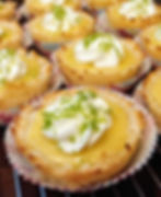 Chewy Mini Lime Tartlets with Coconut Macaroon Crust 