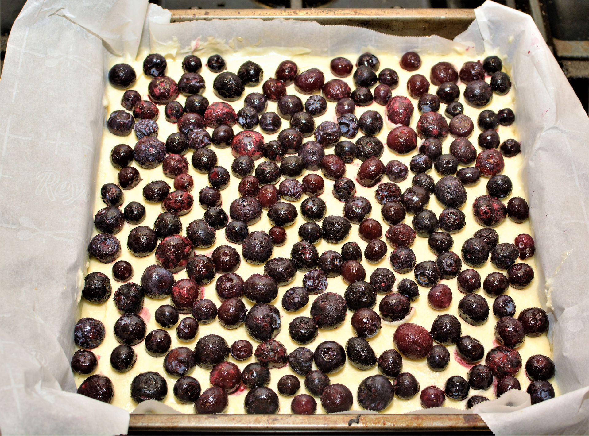 Blueberry Layer for Blueberry Lemon Coconut Cake Bars