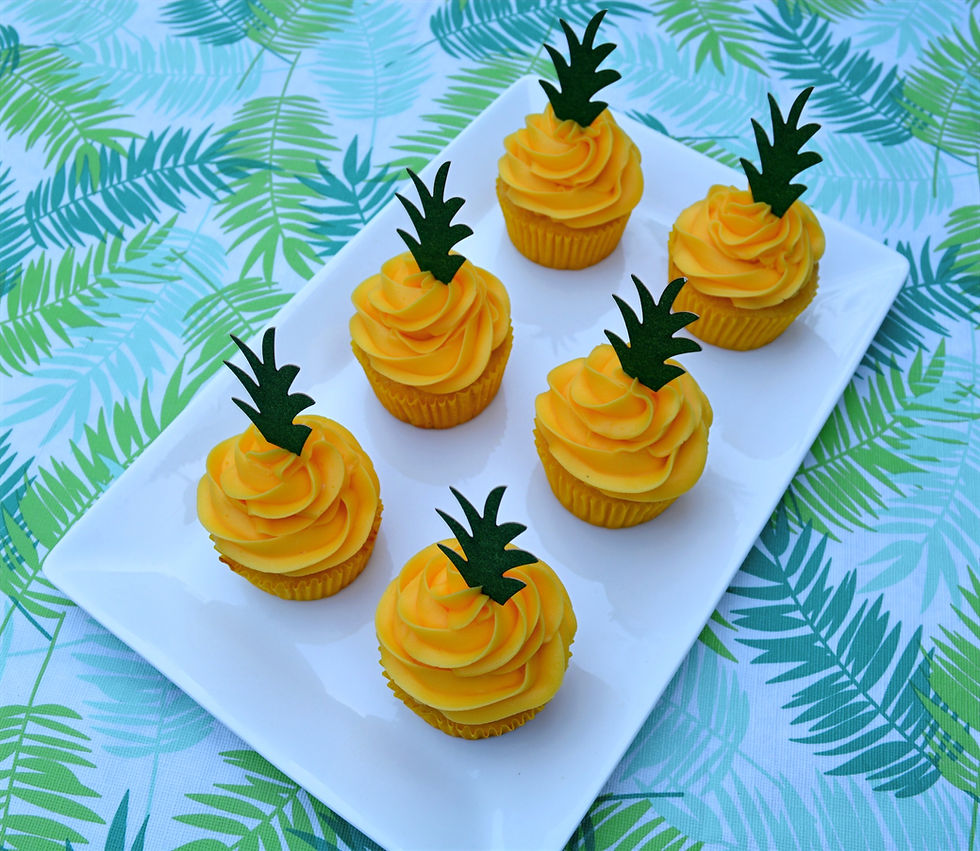 Topical Pineapple Cupcakes