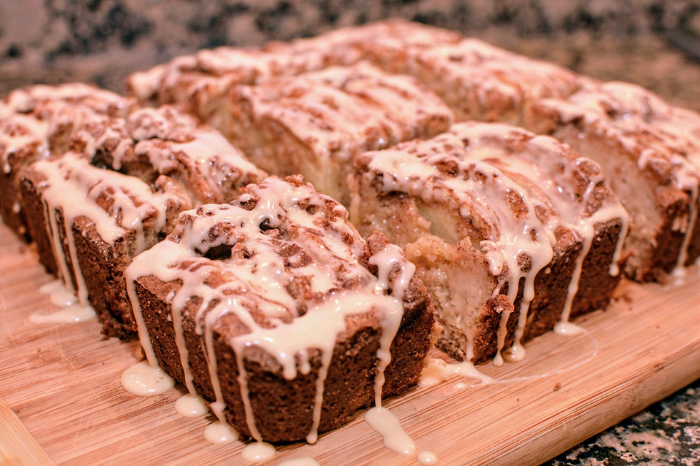 Sliced Apple Cider Cake with Apple Cider Glaze