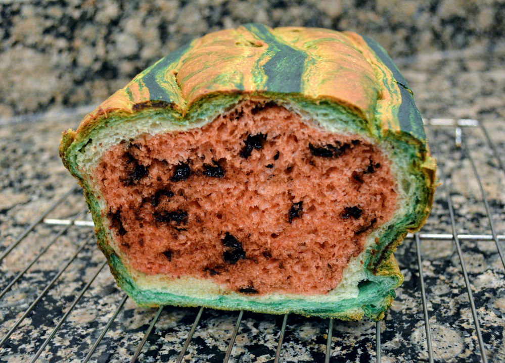 Watermelon Bread Sweet Yeasted Bread Recipe