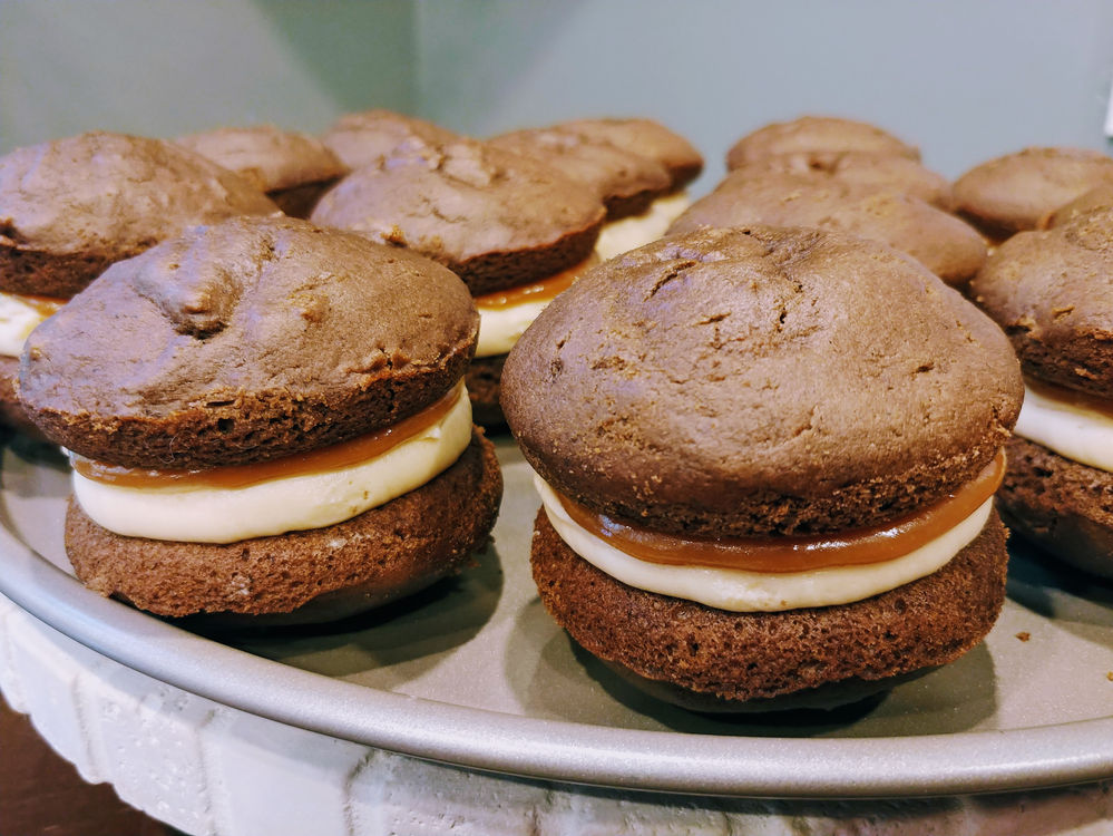 Chocolate Stout Salted Caramel Whoopie Pies