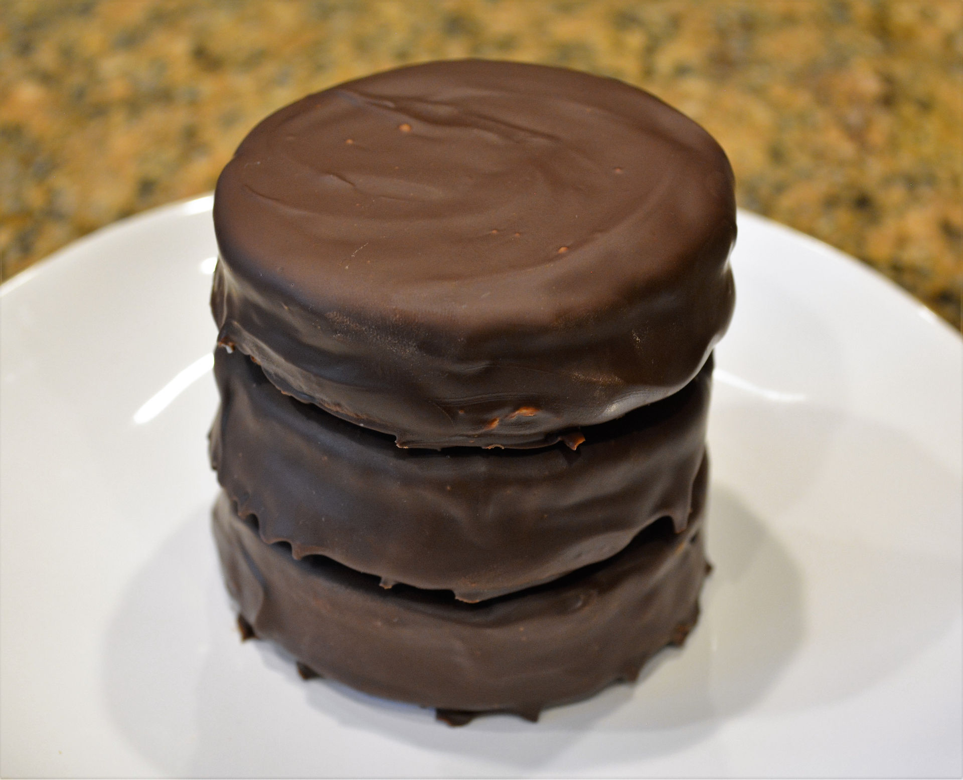 Homemade Moon Pies Encased in Chocolate Glaze