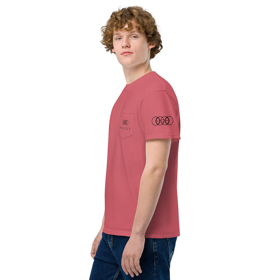Thumbnail: Unisex garment-dyed pocket t-shirt