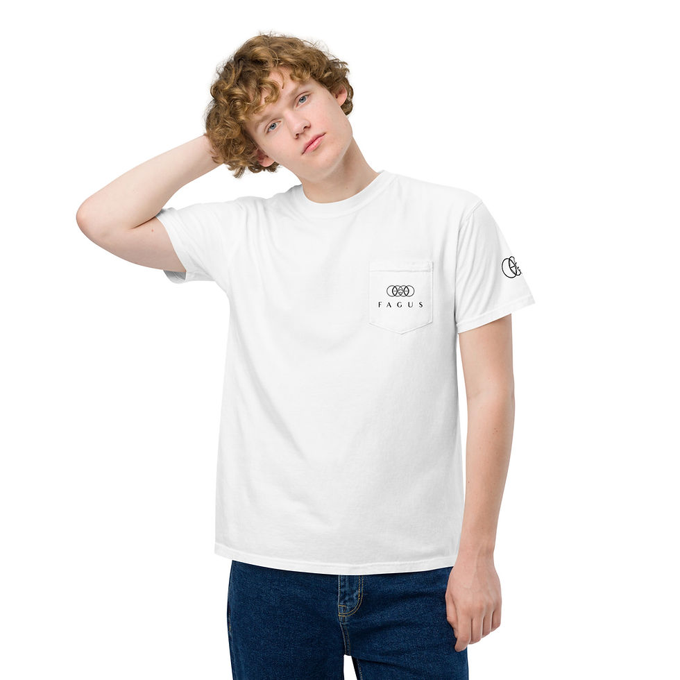Thumbnail: Unisex garment-dyed pocket t-shirt