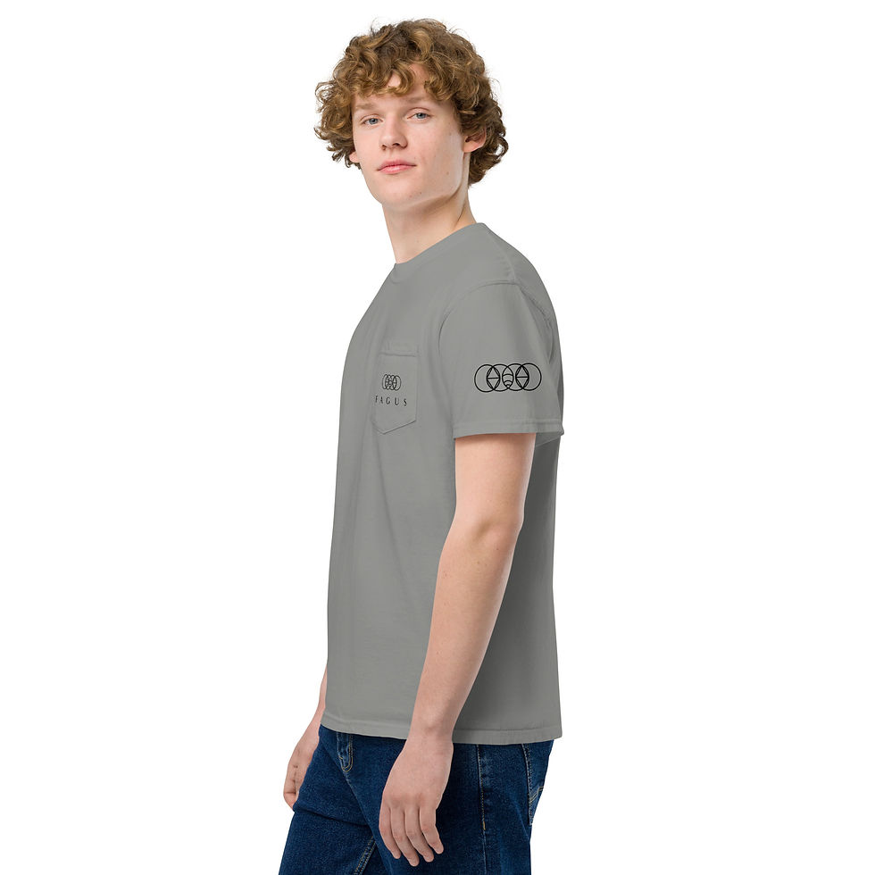 Thumbnail: Unisex garment-dyed pocket t-shirt