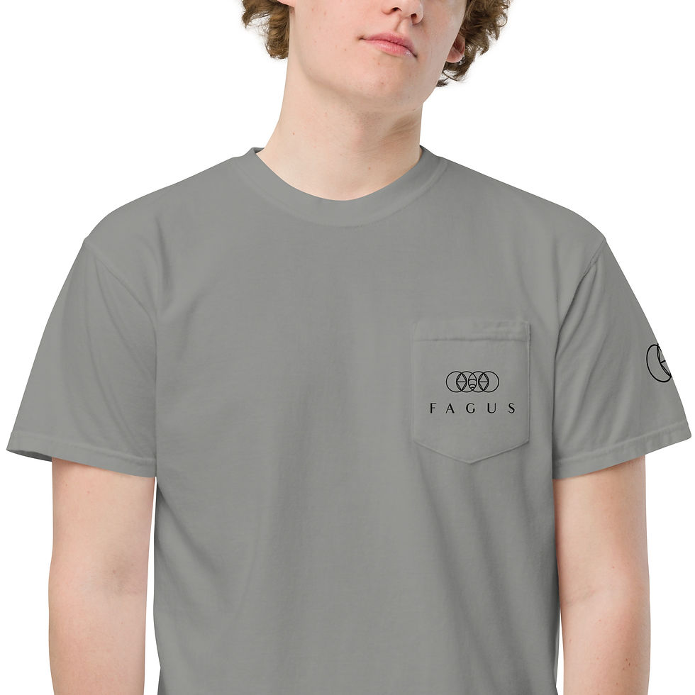 Thumbnail: Unisex garment-dyed pocket t-shirt