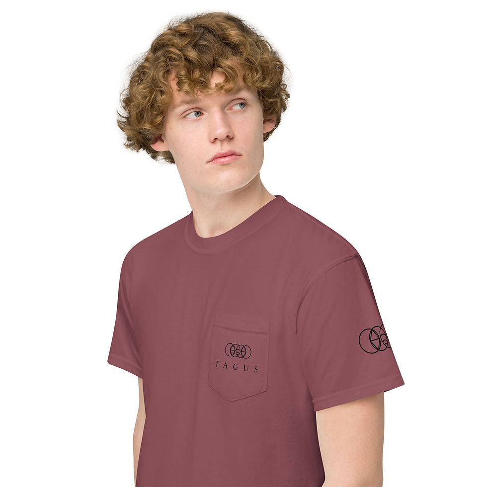 Thumbnail: Unisex garment-dyed pocket t-shirt