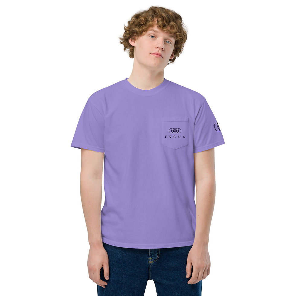 Thumbnail: Unisex garment-dyed pocket t-shirt