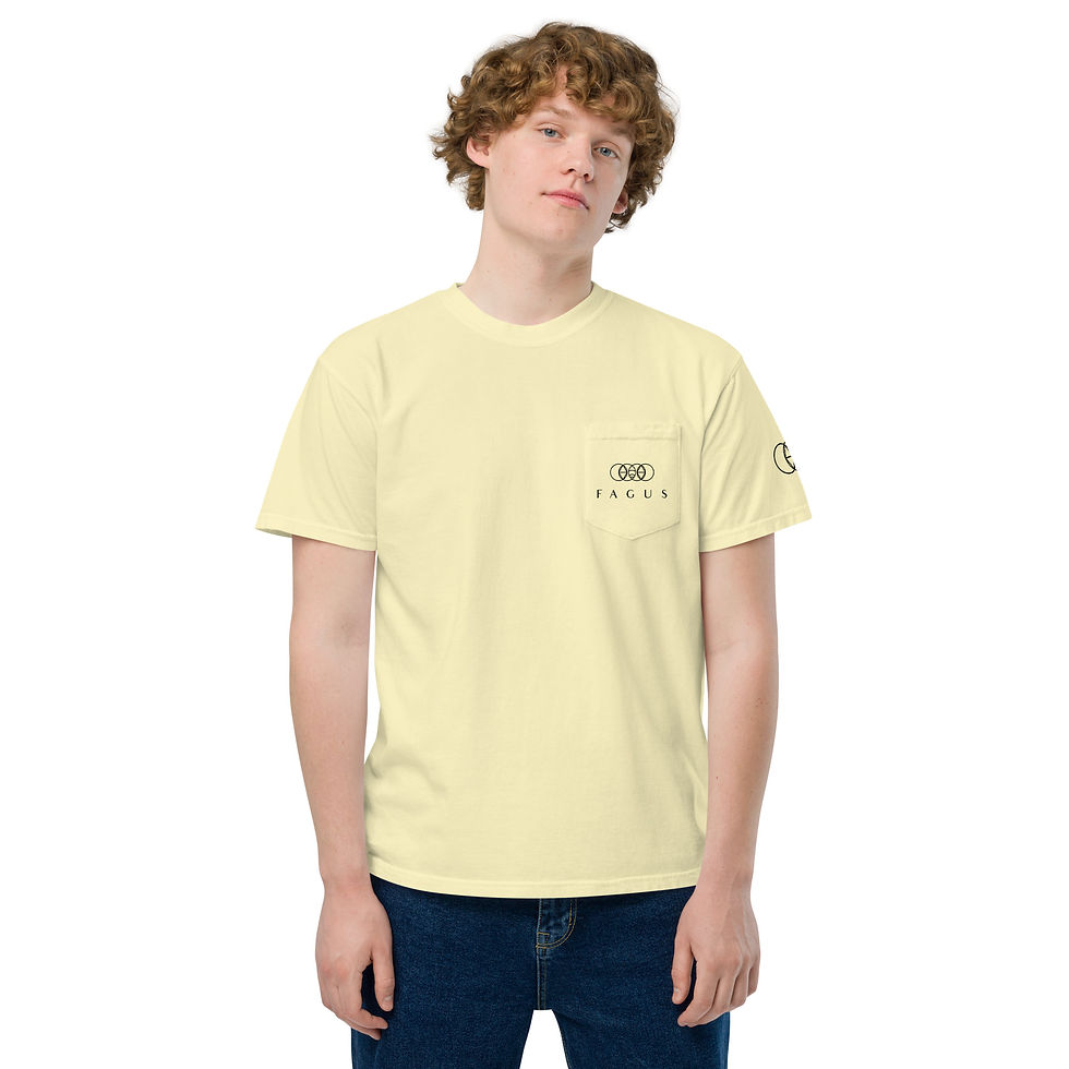 Thumbnail: Unisex garment-dyed pocket t-shirt
