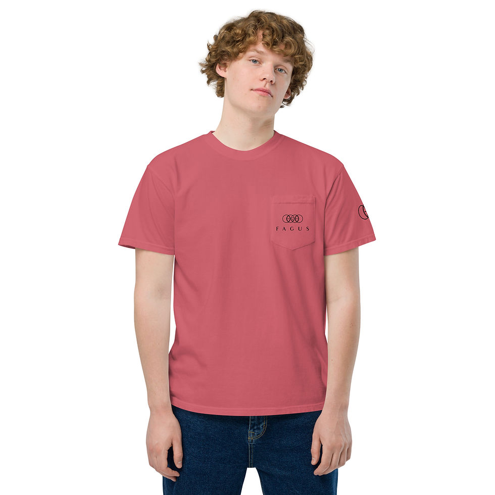 Thumbnail: Unisex garment-dyed pocket t-shirt
