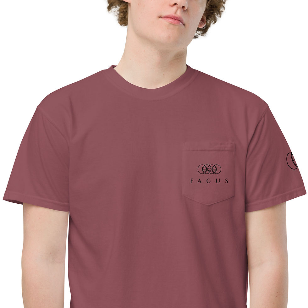 Thumbnail: Unisex garment-dyed pocket t-shirt
