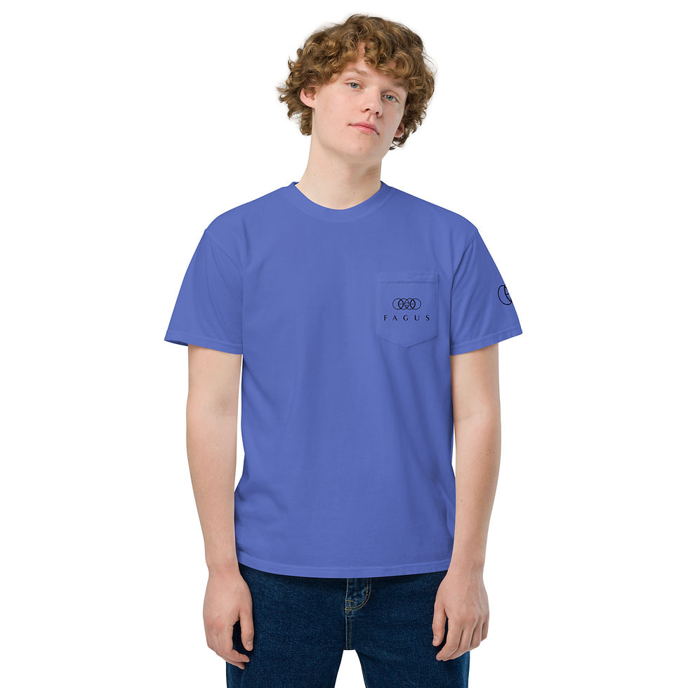 Thumbnail: Unisex garment-dyed pocket t-shirt