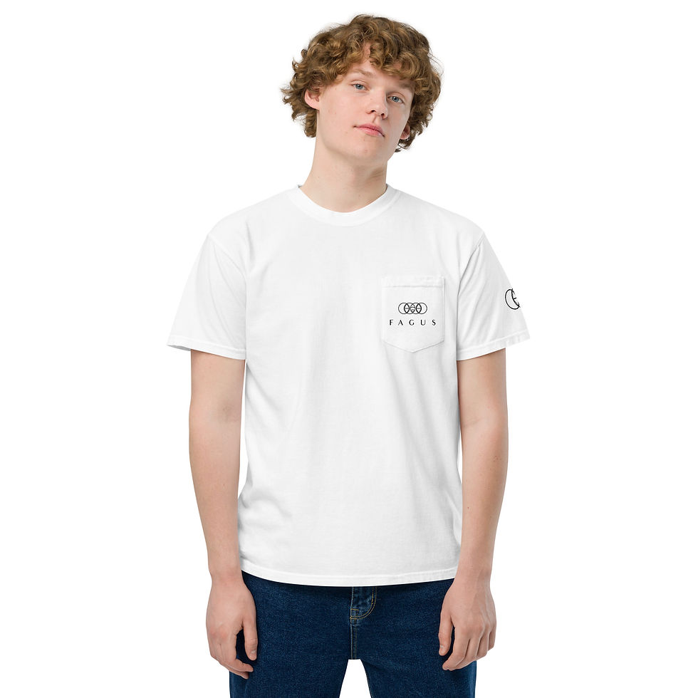 Thumbnail: Unisex garment-dyed pocket t-shirt