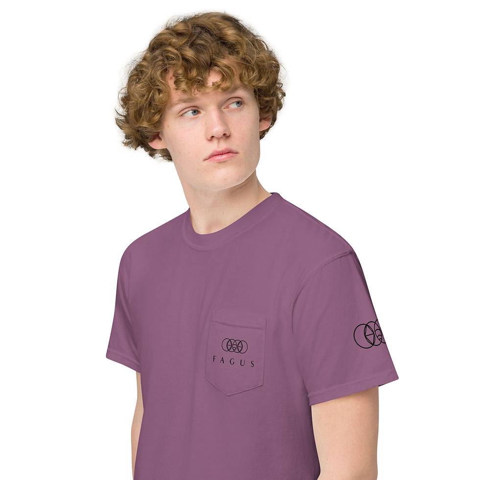 Thumbnail: Unisex garment-dyed pocket t-shirt