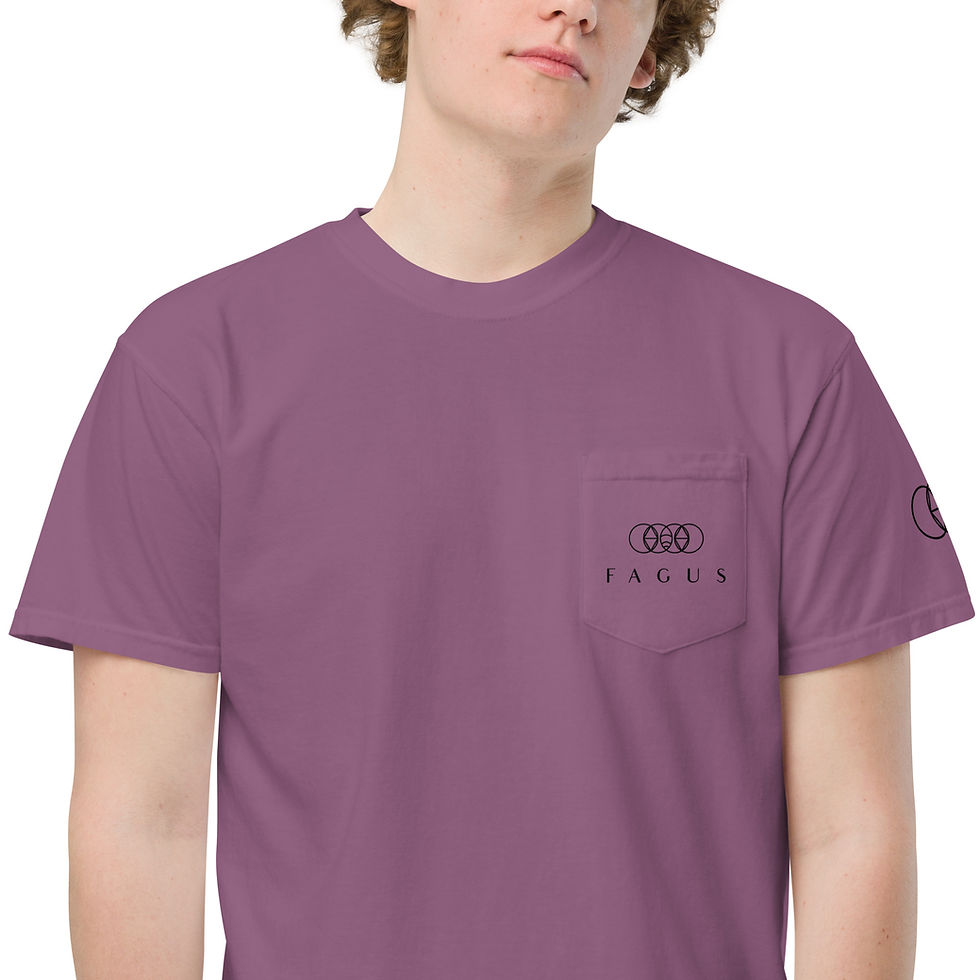 Thumbnail: Unisex garment-dyed pocket t-shirt