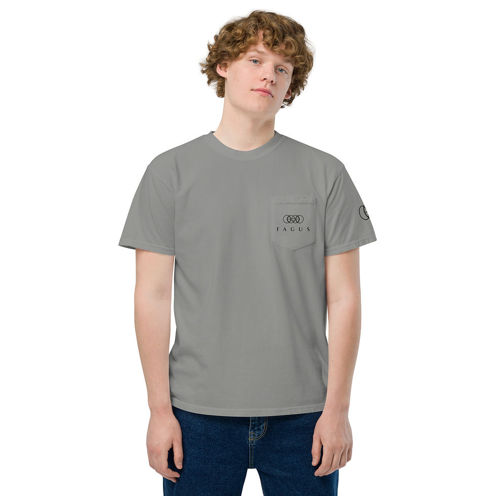 Thumbnail: Unisex garment-dyed pocket t-shirt