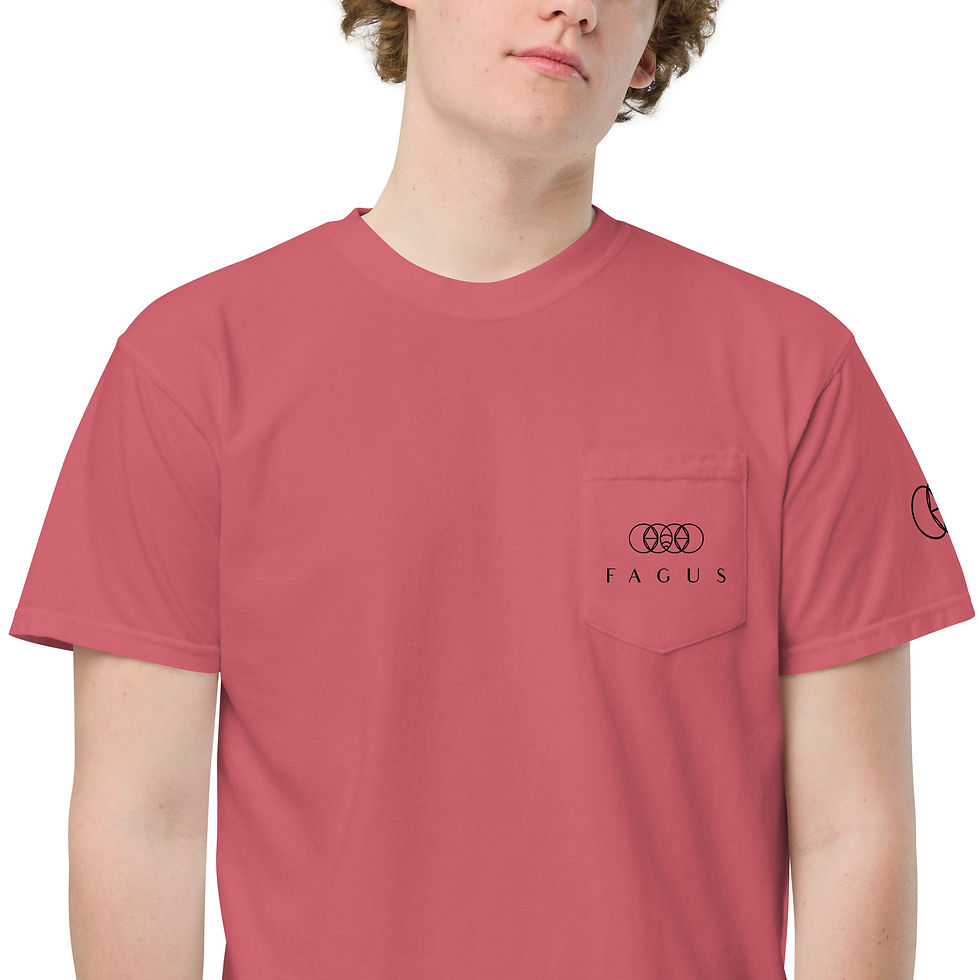 Thumbnail: Unisex garment-dyed pocket t-shirt