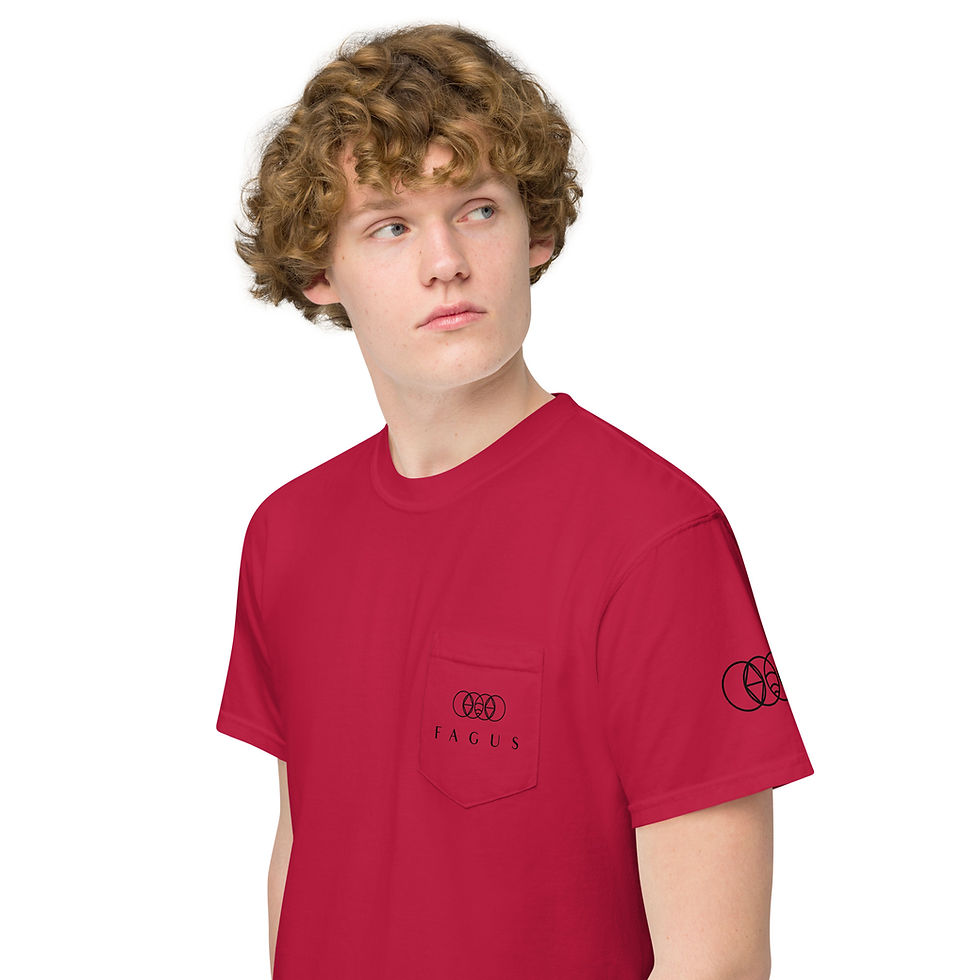 Thumbnail: Unisex garment-dyed pocket t-shirt