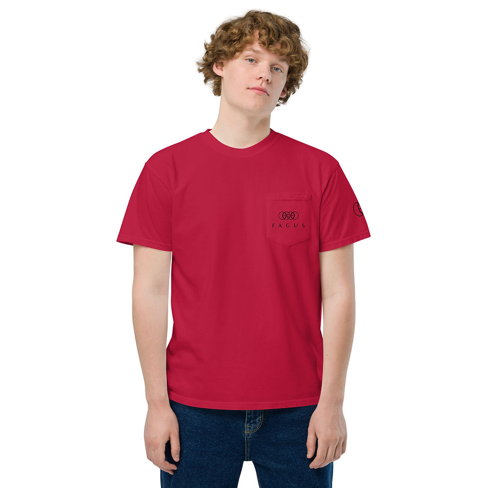 Thumbnail: Unisex garment-dyed pocket t-shirt