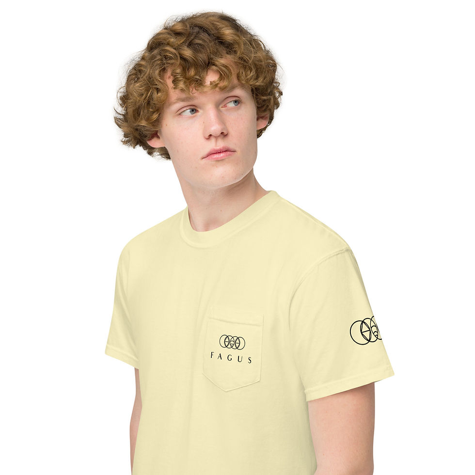 Thumbnail: Unisex garment-dyed pocket t-shirt