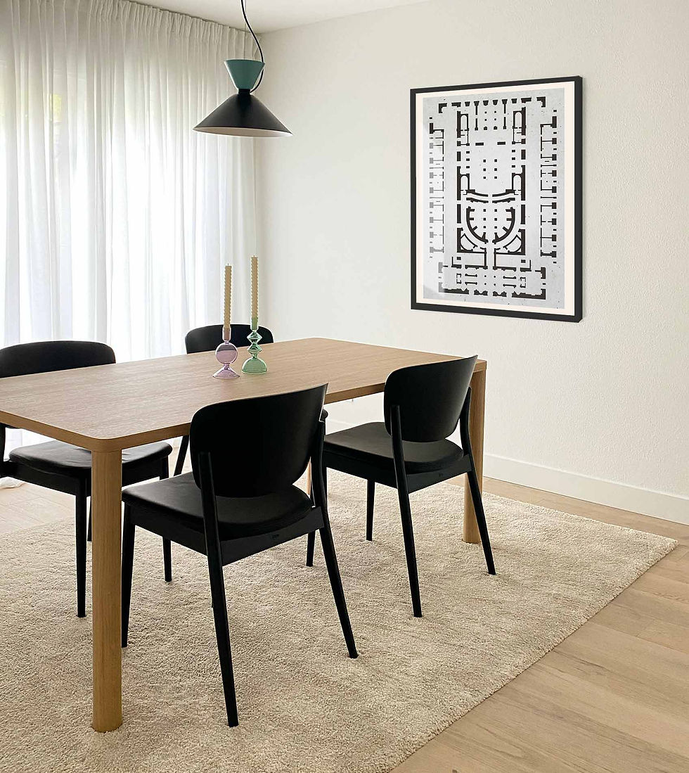 Miniaturebillede: Arkitekt Collage Hektor (Beige og Isblå)