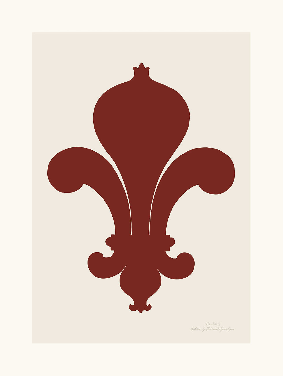 Miniaturebillede: Fleur de Lis Classique  (mange farver)