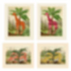Wallpaper Jungle Collage 1-4