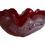 Thumbnail: Vintage Ruby Red Italian Murano Art Glass "Fazzoletto" Bowl