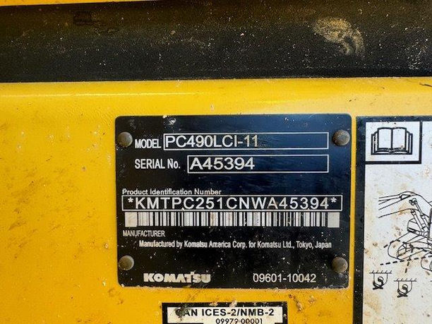 PC490LCi-11 Machine Information