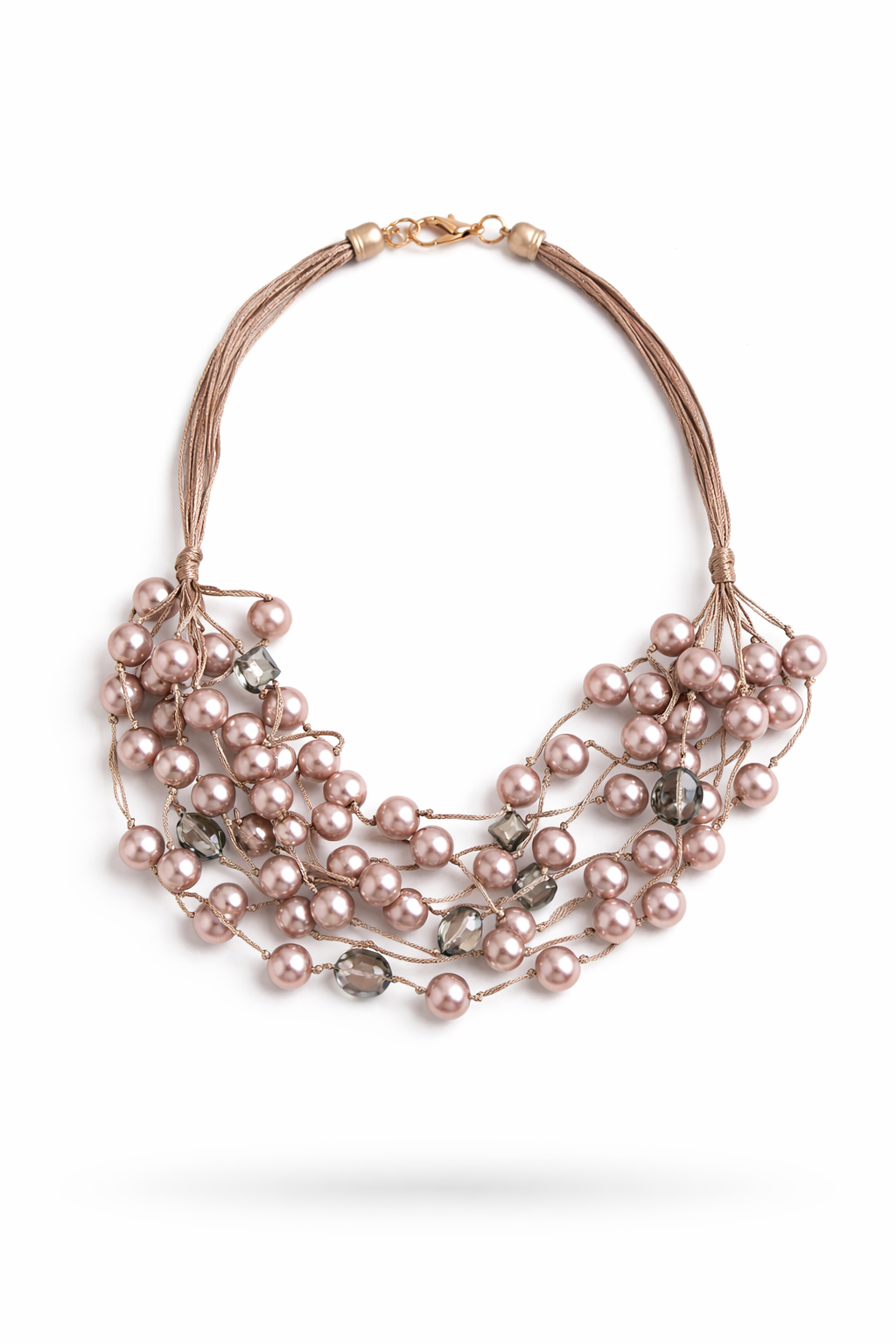 Mocha Muli-Strand Necklace