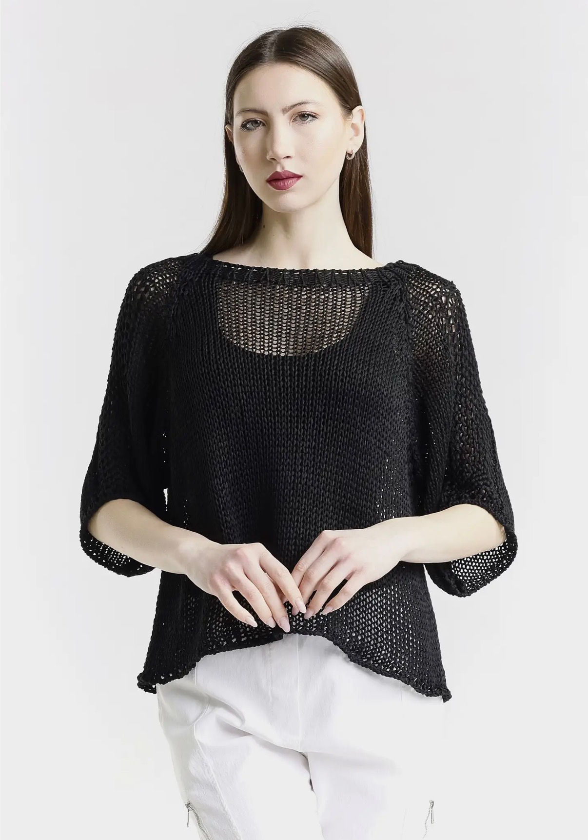 Doris Closed Knit Ballet Sleeve Closed Knit Sweater