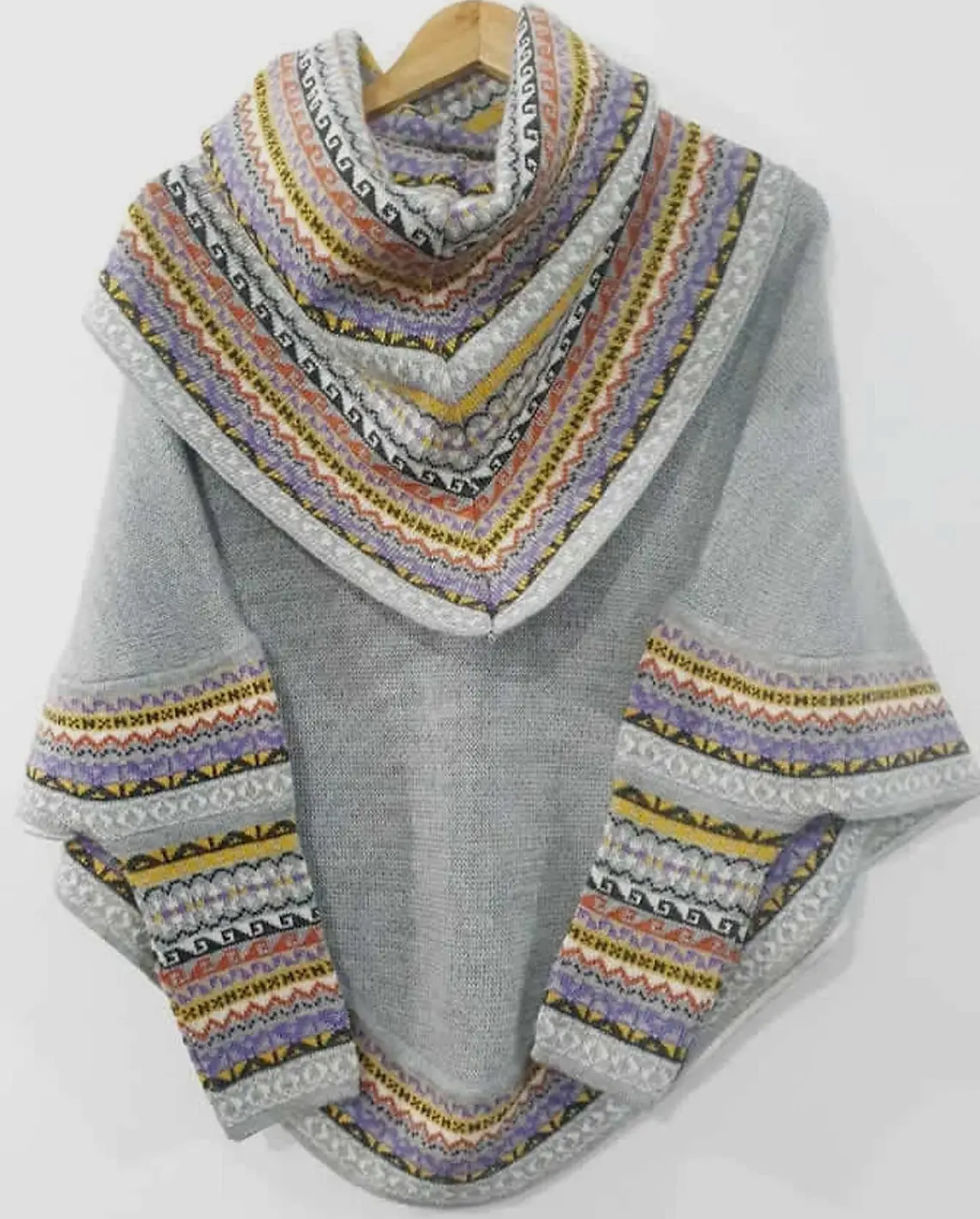 100% Superfine Alpaca Wool Ponchos