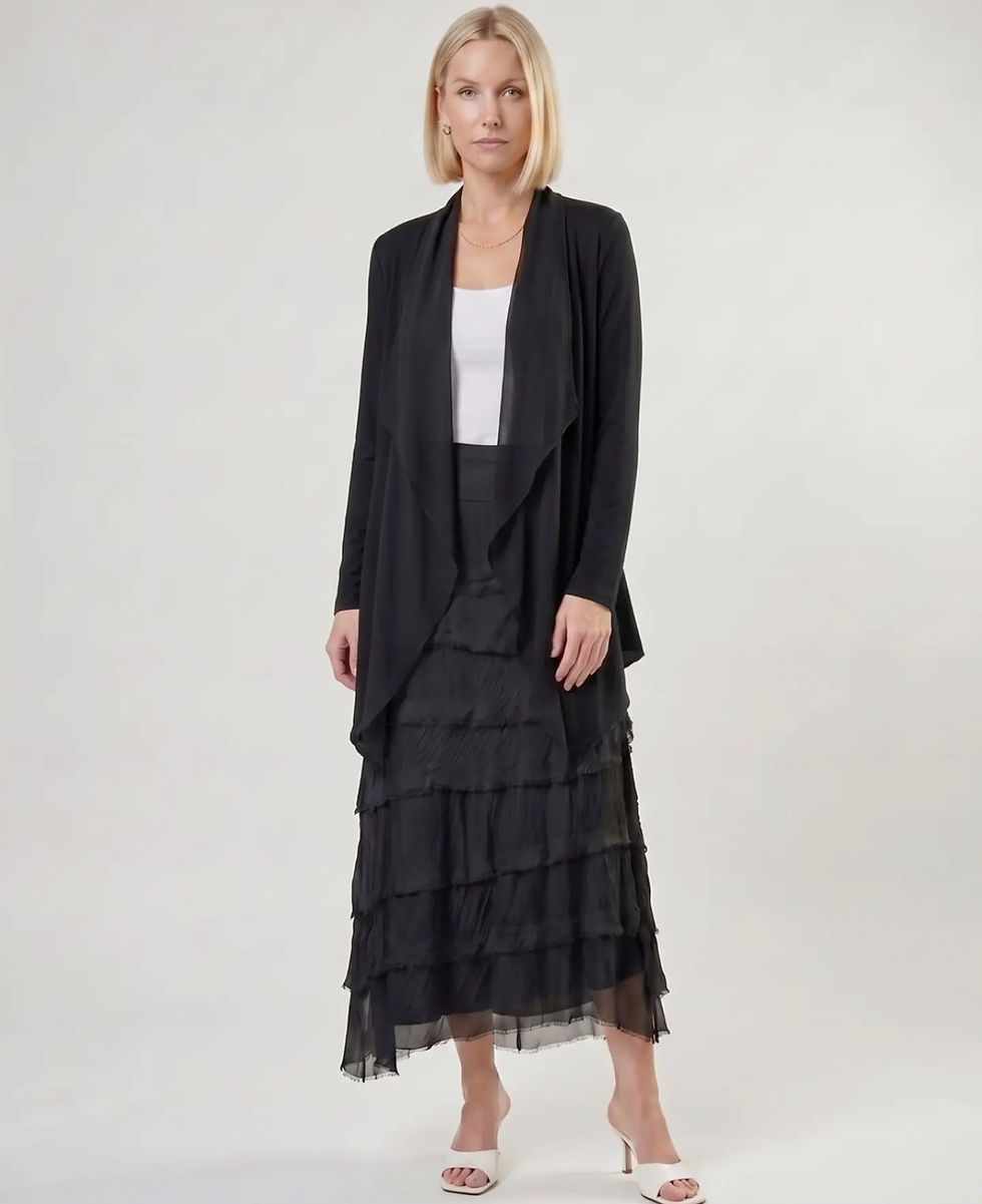 Thumbnail: Elisa Silk Ruffle Skirt