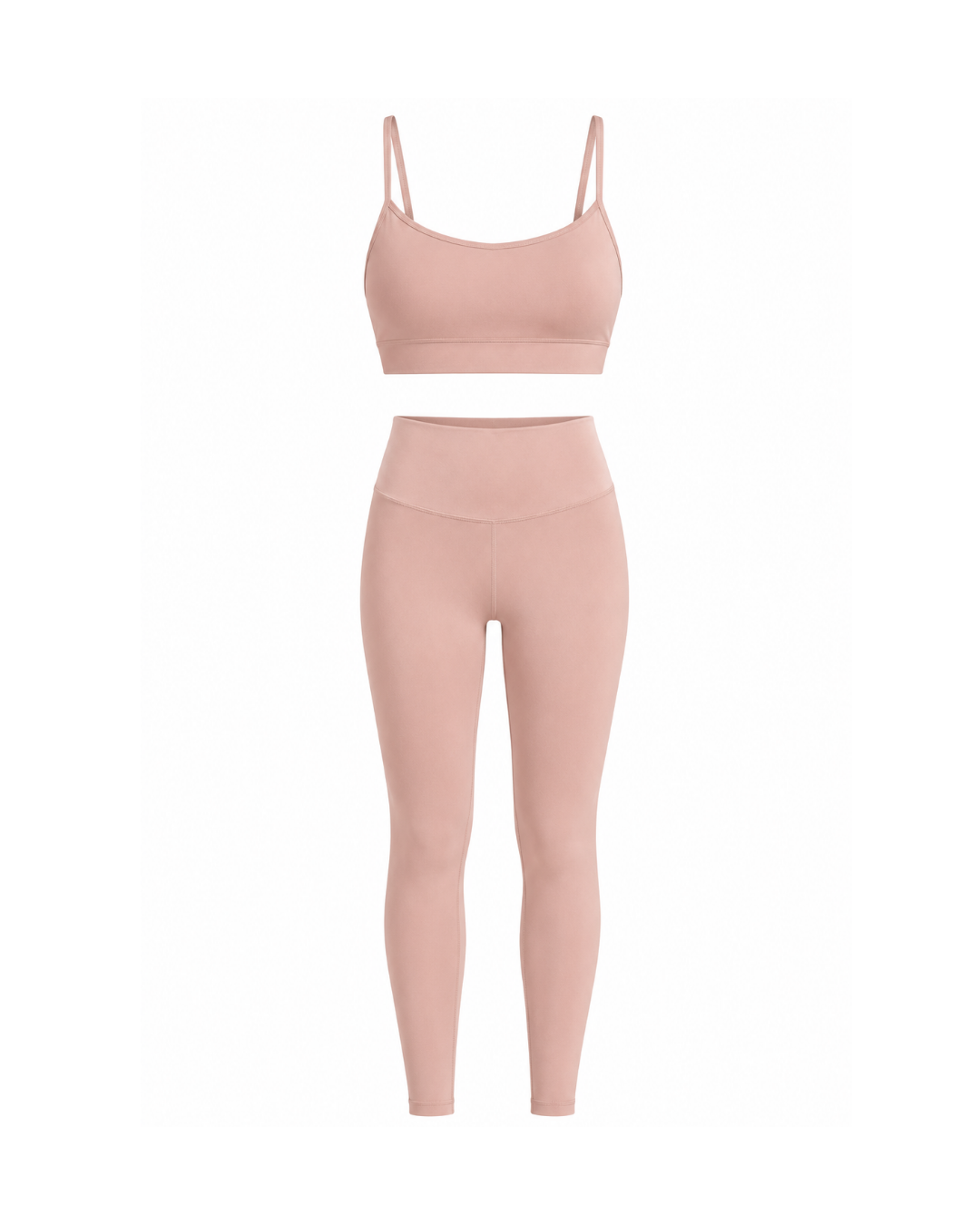 CONJUNTO BALANCE - TOP ALÇA FINA + LEGGING CÓS ALTO ROSÉ