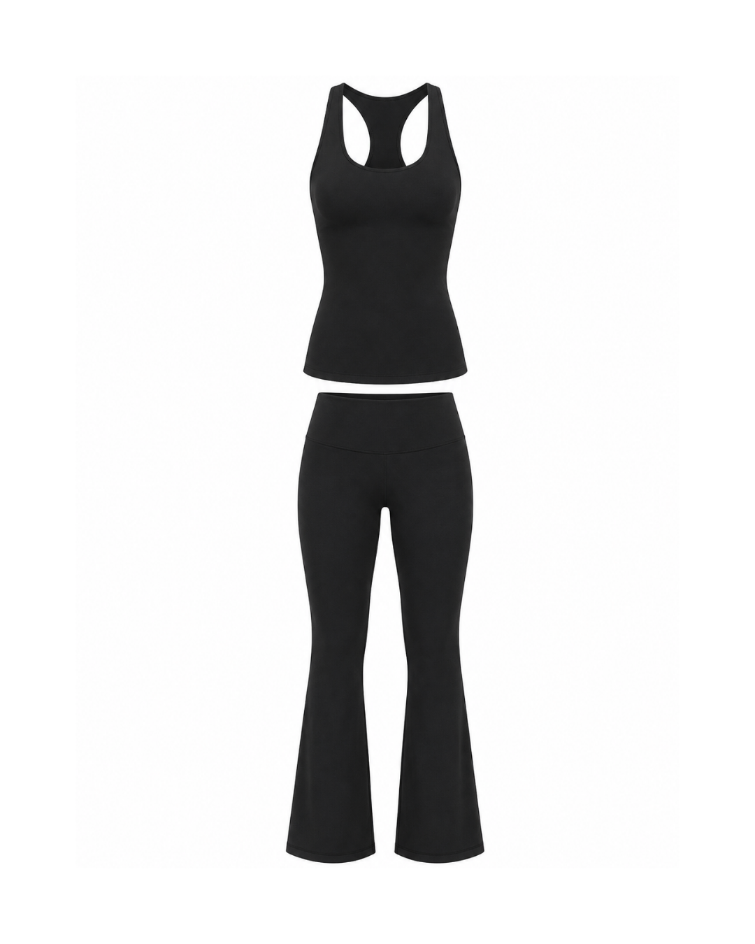 CONJUNTO BALANCE - TOP NADADOR + CALÇA FLARE CÓS ALTO