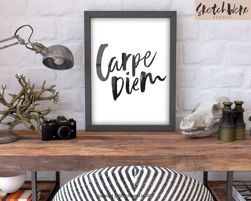 Thumbnail: Carpe Diem / Handwritten Quote / Printable Quote