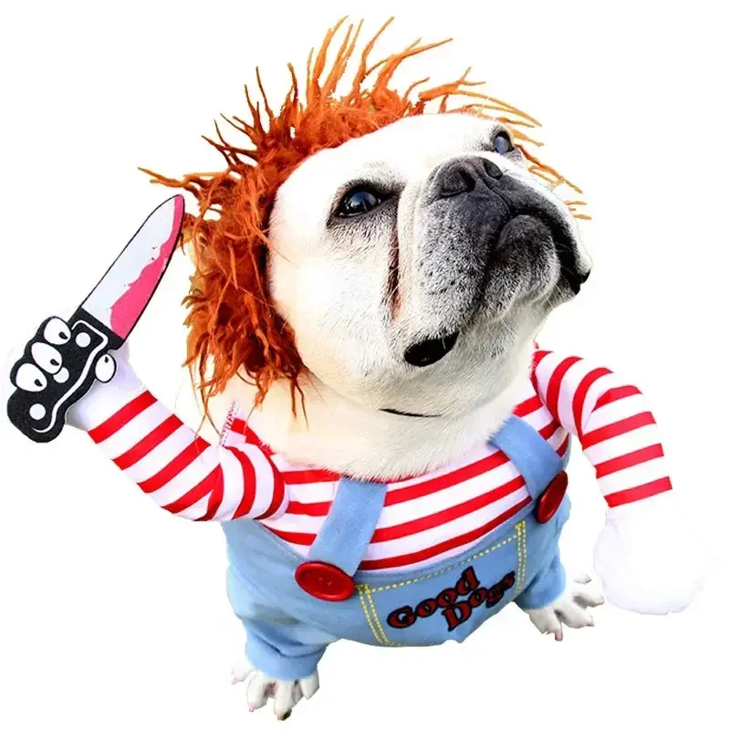 Thumbnail: Pet Halloween Costume Dog Clothing Chucky Jumpsuit Dog Deadly Doll Cosplay Funny