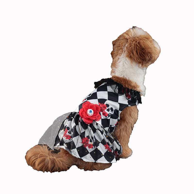 Thumbnail: Newfashion Autumn Halloween Pet Dress Scary Costume For Dogs Party Outfit Cross 
