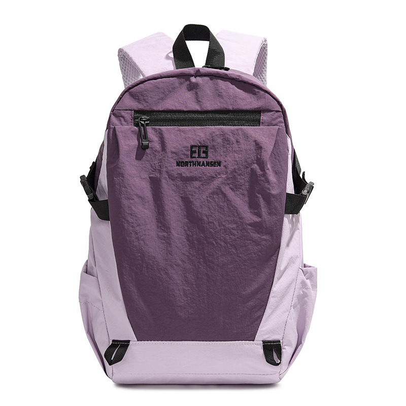 Thumbnail: Casual Lightweight Outdoor Hiking Backpack Spliced Large-Capacity Backpack Stude