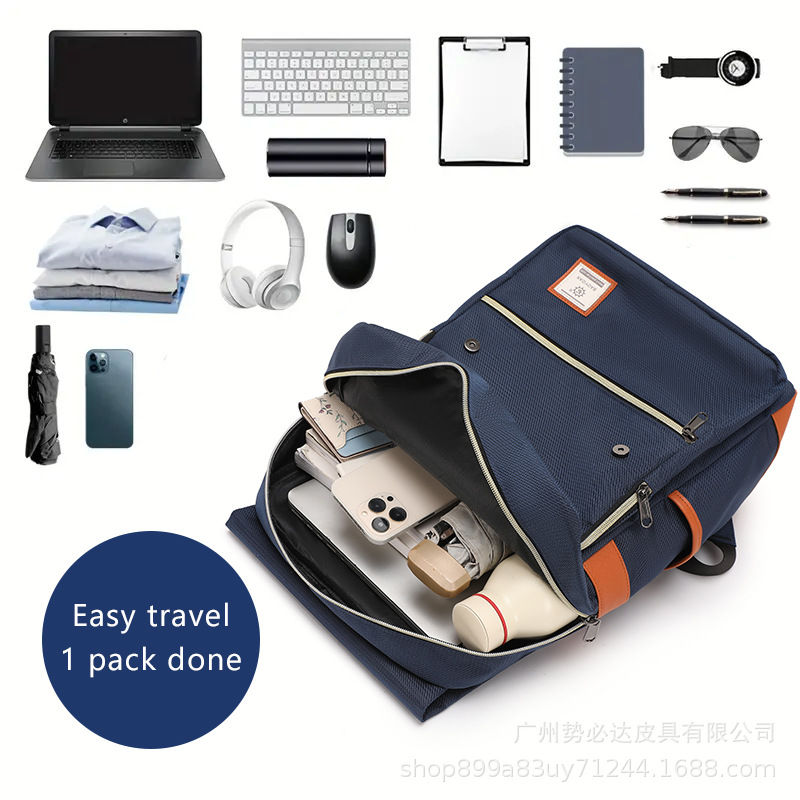 Thumbnail: Large-Capacity Travel Backpack Casual Minimalist Style Outdoor Hiking Backpack F