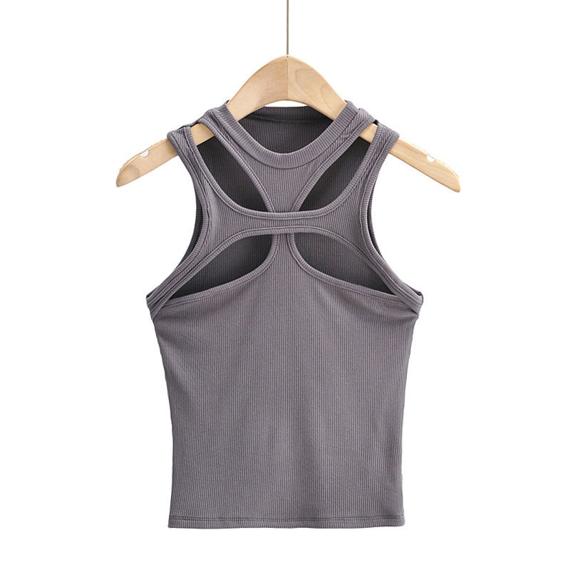 Thumbnail: European and American style summer sexy hollow small Vest Women's women's fashio