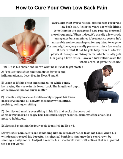 How to Cure Your Own Low Back Pain